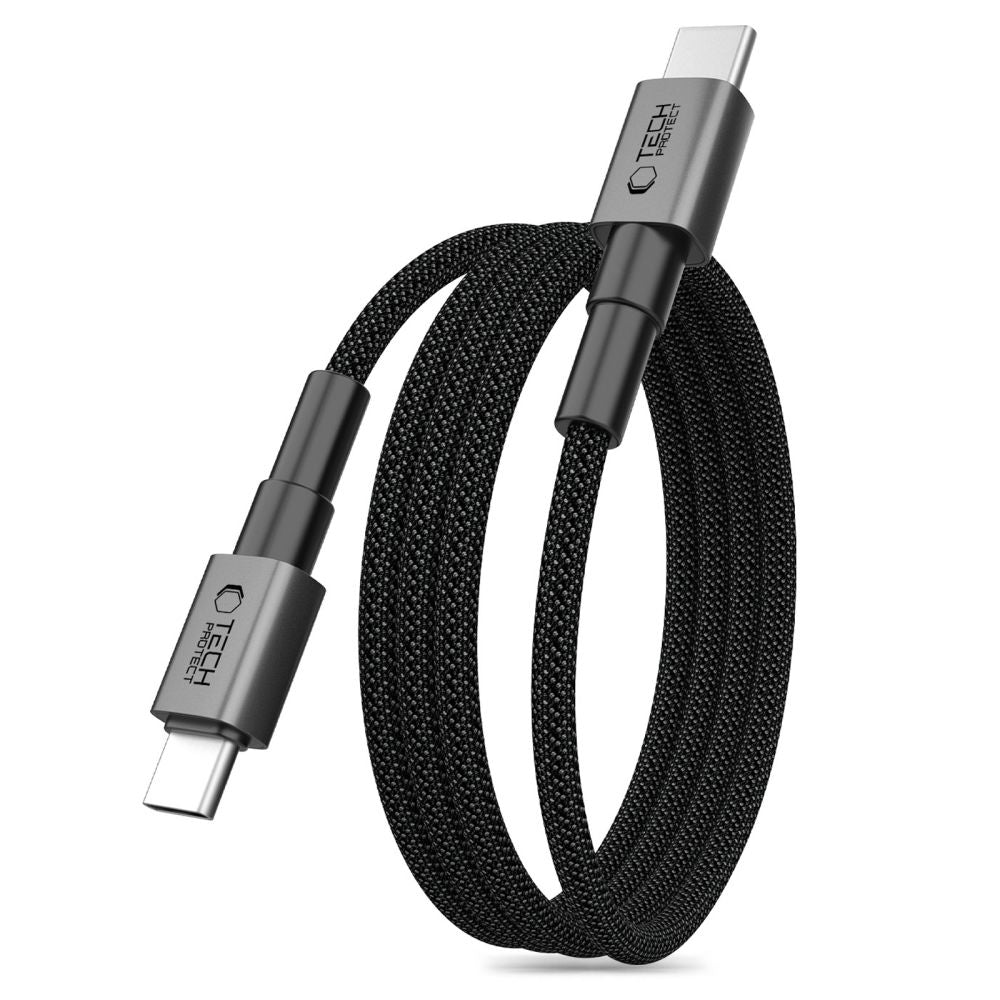 Tech-Protect Laidas Ultraboost DNA MagTwist USB-C PD 100W / 5A 200 cm - pilkas