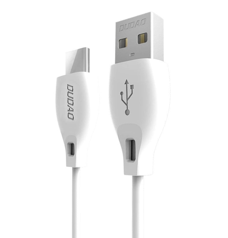 Dudao USB Type C 2.1A 1m baltas laidas (L4T 1m white)