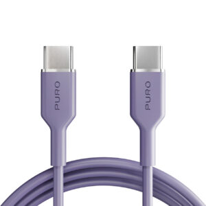 Puro ICON USB-C - USB-C Kabelis 1.5m - Violetinė