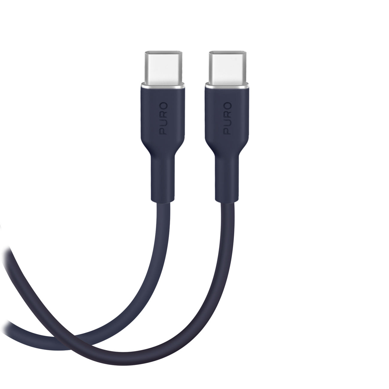 Puro ICON USB-C – USB-C Kabelis 1.5m – tamsiai mėlyna