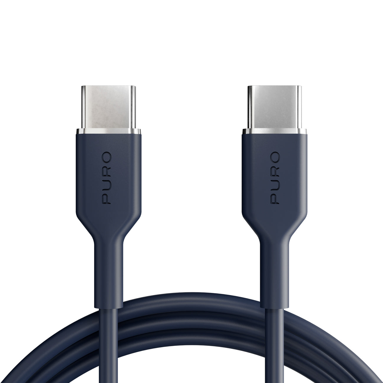 Puro ICON USB-C – USB-C Kabelis 1.5m – tamsiai mėlyna