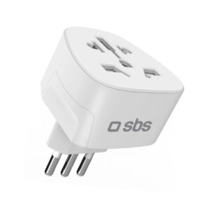 SBS IT kelioninis adapteris universalus - baltas