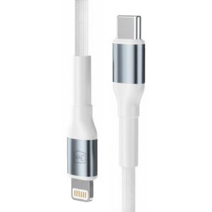 3mk Hyper Laidas N-SERIES USB-C / Lightning 1m 9V/2A 20W / baltas