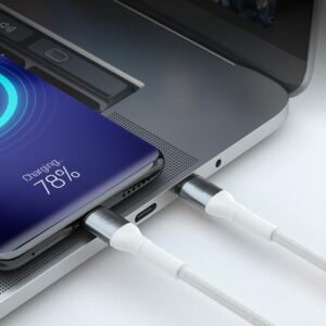 3mk Hyper Laidas N-SERIES USB-C / USB-C 1m 20V/3A 60W / baltas