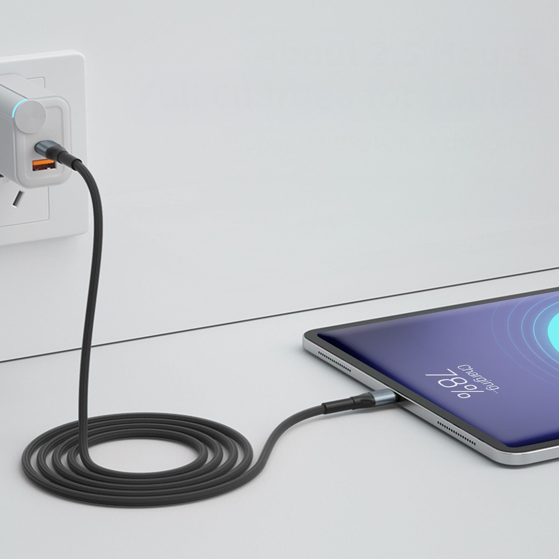 3mk Hyper Laidas N-SERIES USB-C / USB-C 2m 20V/3A 60W / juodas