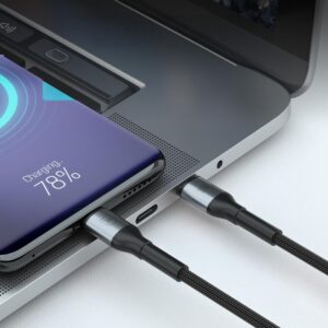 3mk Hyper Laidas N-SERIES USB-C / USB-C 1m 20V/5A 100W / juodas