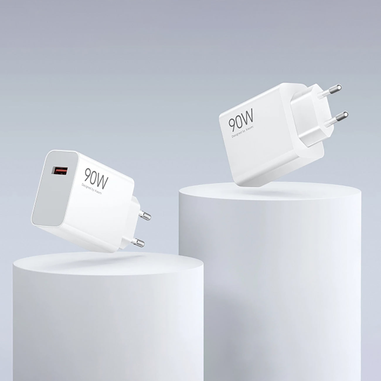 Xiaomi HyperCharge Combo sieninis įkroviklis 90W 6.1A USB-A su USB-C laidu - baltas