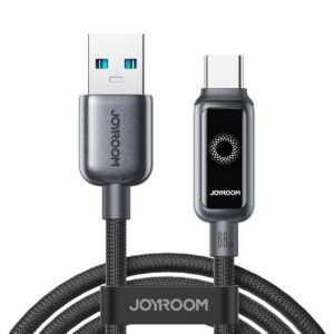 Joyroom Laidas S-A55 StarFlight 66W USB-A - USB-C 1.2m juodas