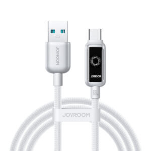 Joyroom Laidas S-A55 StarFlight 66W USB-A - USB-C 1.2m baltas