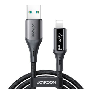 Joyroom S-A60 StarTalk 3A USB-A – žaibo kabelis 1,2 m – juodas