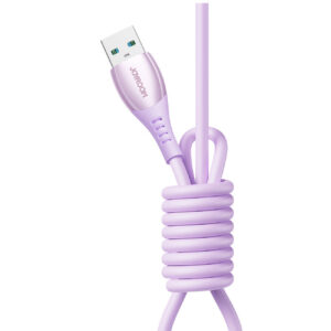 Joyroom S-A59 Vibrant Series 3A USB-A - USB-C laidas 1.2m - violetinis