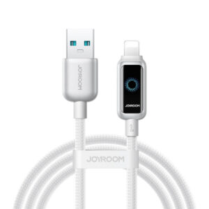 Joyroom S-A55 StarFlight 3A USB-A - Lightning laidas 1.2m - baltas