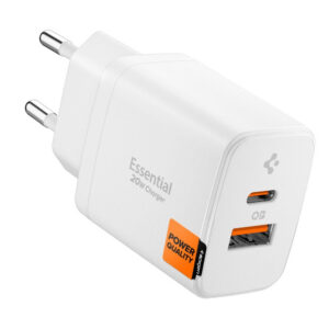 Spigen sieninis įkroviklis Essential EE202EU 20W - baltas