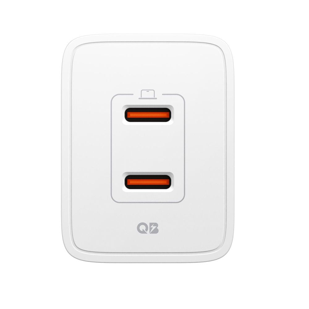 Spigen sieninis įkroviklis Essential EE472EU 2-port USC-C 47W - baltas