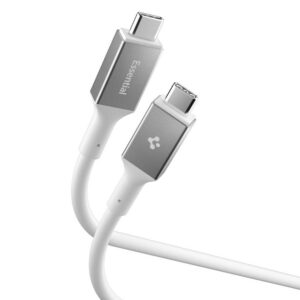 Spigen Laidas EB10020CC USB-C 100W 200cm - baltas