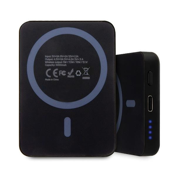 BMW M Collection MagSafe 15W 3000mAh indukcinė išorinė baterija - juoda