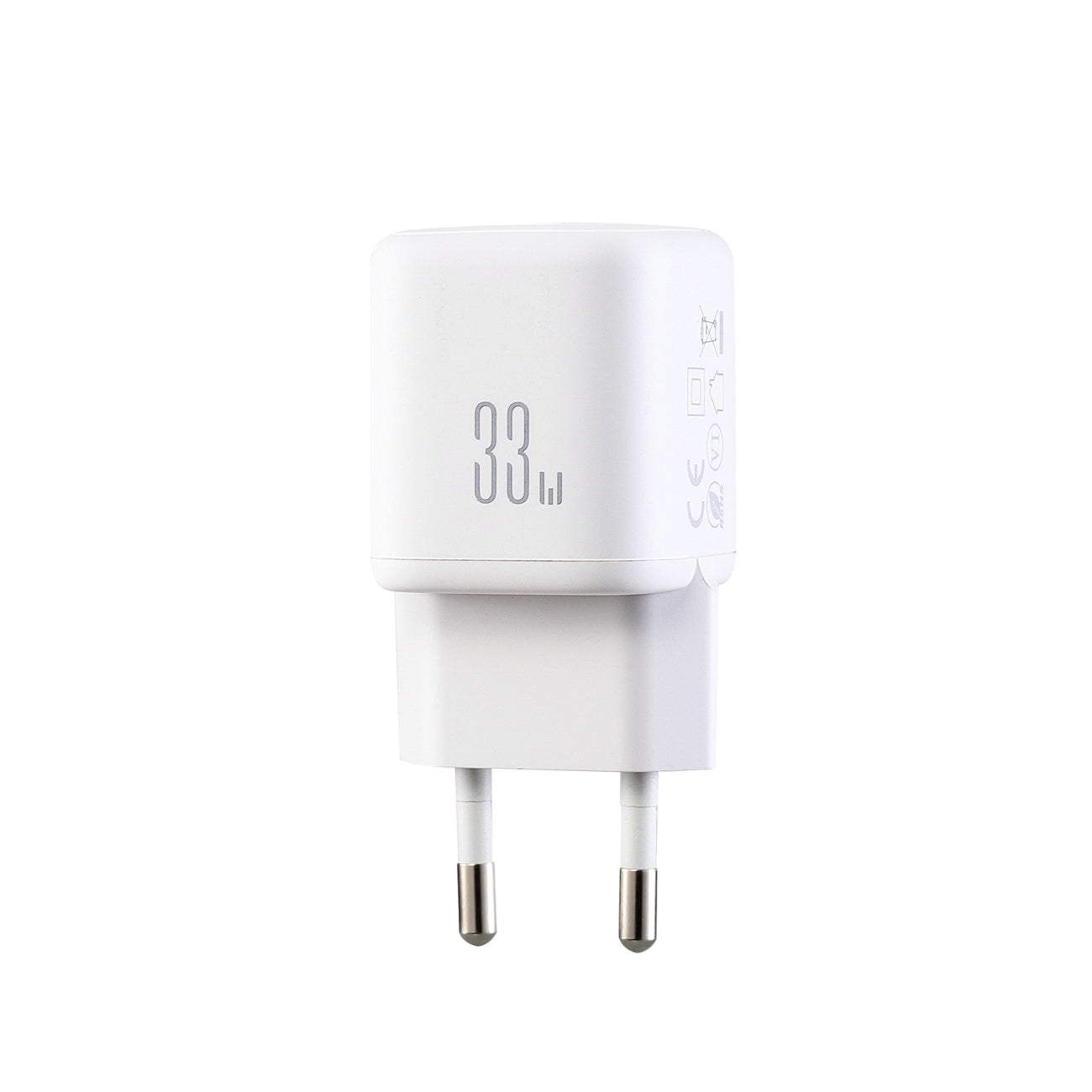 Joyroom JR-TG7 33W USB-A + USB-C Sieninis įkroviklis - baltas