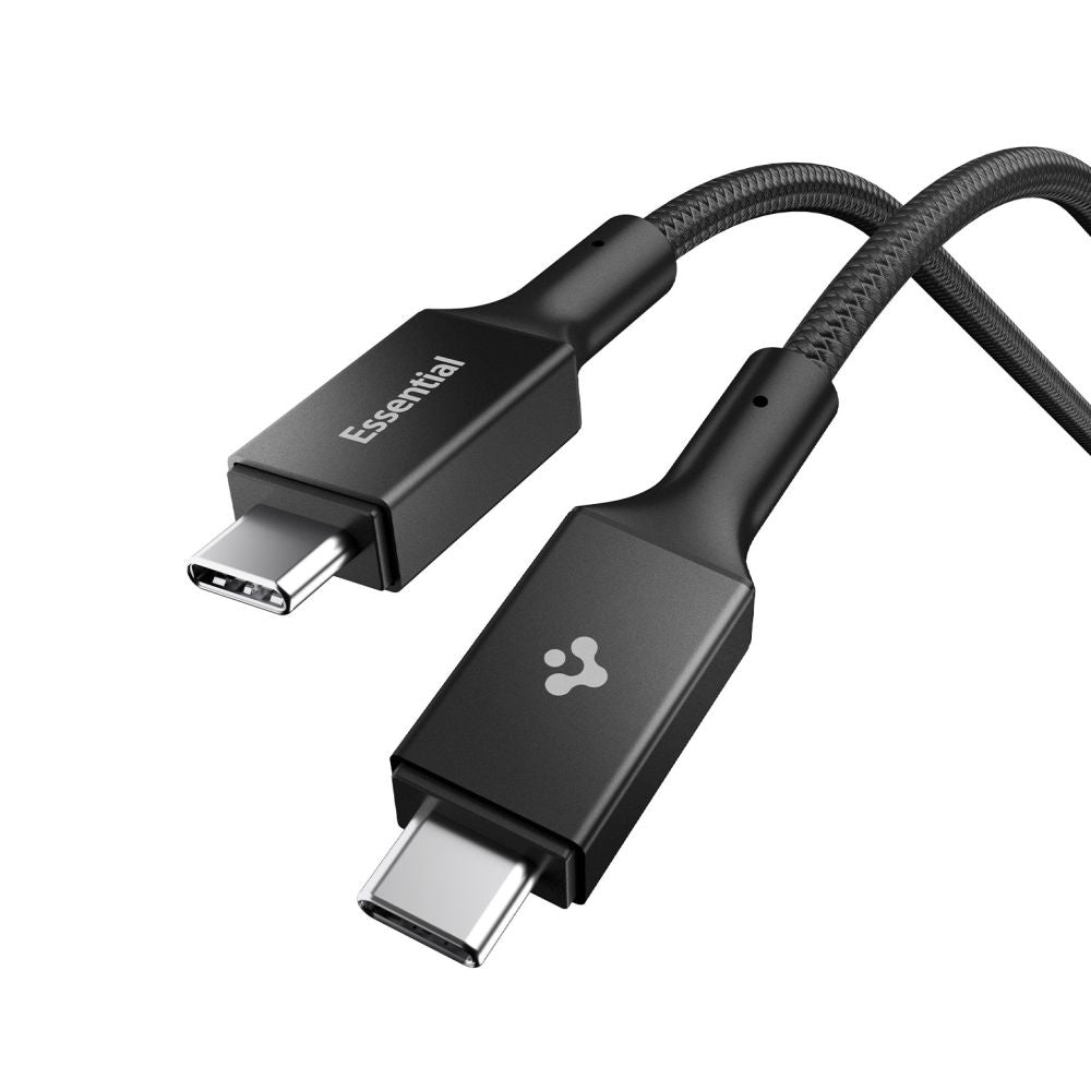 Spigen Essential Laidas EB24015CC USB-C / USB-C 240W 150cm - juodas