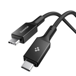 Spigen Essential Laidas EB10015CC USB-C / USB-C 100W 150cm - juodas