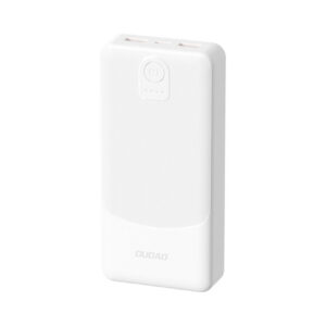 Dudao K10Pro išorinė baterija 2.4A 20000mAh 2 x USB-A - balta