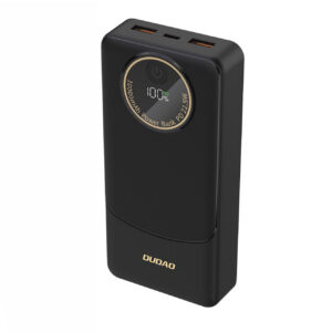 Dudao K12Pro išorinė baterija 22.5W PD 20000mAh USB-A, USB-C - juoda