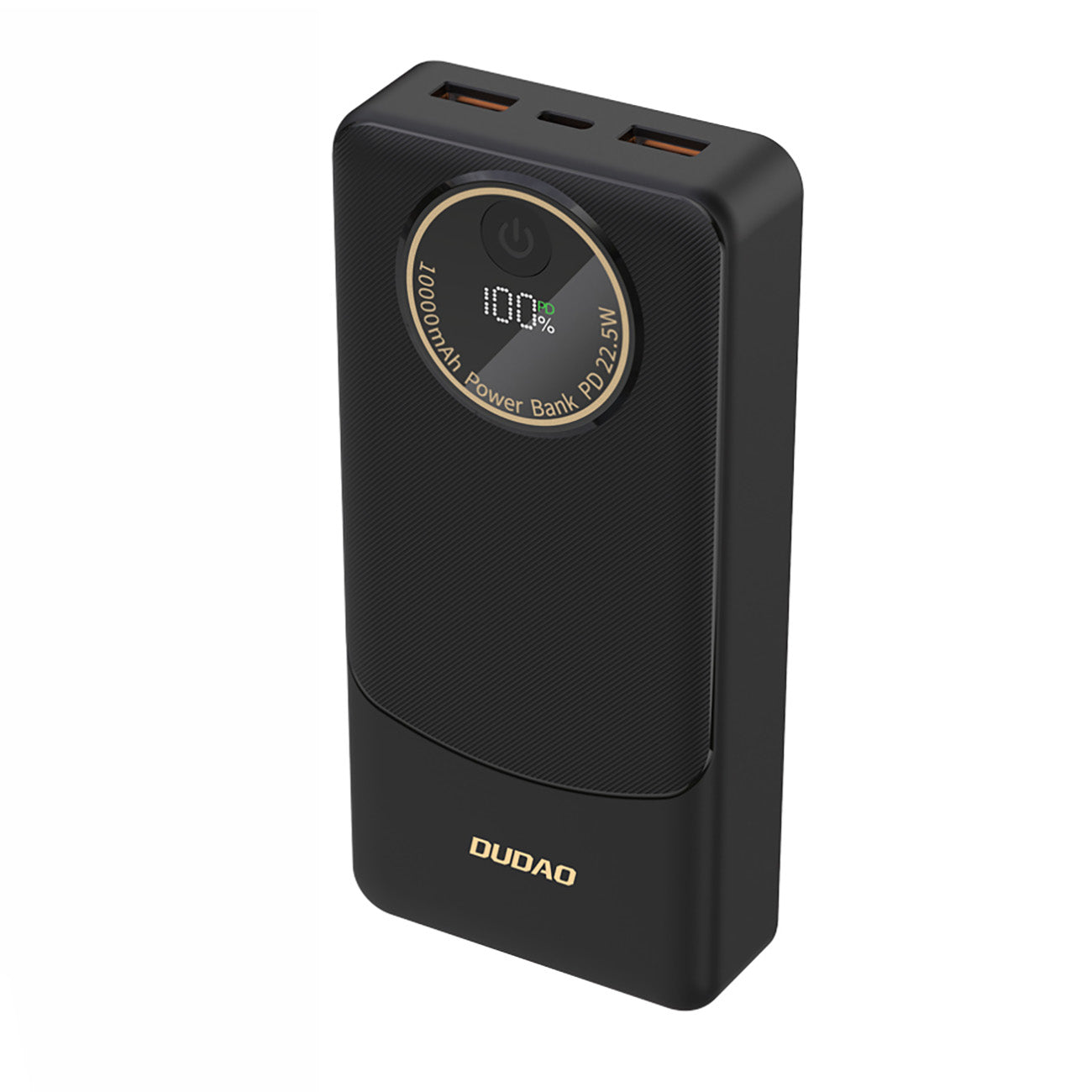 Dudao K12Pro išorinė baterija 22.5W PD 20000mAh USB-A, USB-C - juoda
