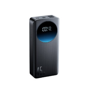 Joyroom JR-PBF02 Pro 20000 mAh 45W Powerbank su skaitmeniniu ekranu 2x USB-A 2x USB-C - Juodas