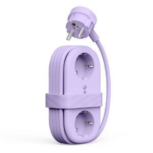 Orico AP3 65W GaN 6in1 maitinimo šakotuvė 2x AC + 2x USB-A + 2x USB-C - violetinė