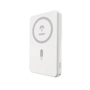 Dudao K14S Magnetinis Power Bank 20W 5000mAh 1x USB-A 1x USB-C – Baltas