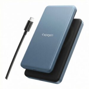 Spigen EA2205MQ Essential MagSafe išorinė baterija 5000mAh 22.5W QI2 - tamsiai mėlyna