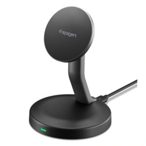 Spigen EF151MS Essential MagSafe 15W Wbelaidis įkroviklis - juodas