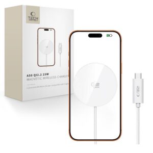 Tech-protect A50 MagSafe 25W QI2.2 belaidis įkroviklis - balta