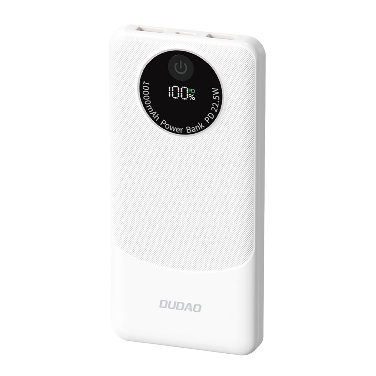 Powerbank Dudao K12 10000mAh PD22.5W USB-A, USB-C – Baltas