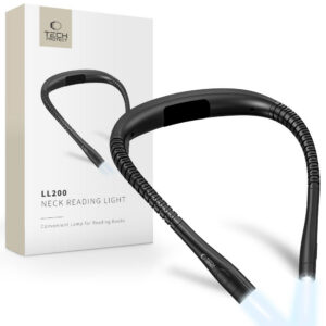 Tech-Protect LL200 belaidė skaitymo lempa ant kaklo - juoda