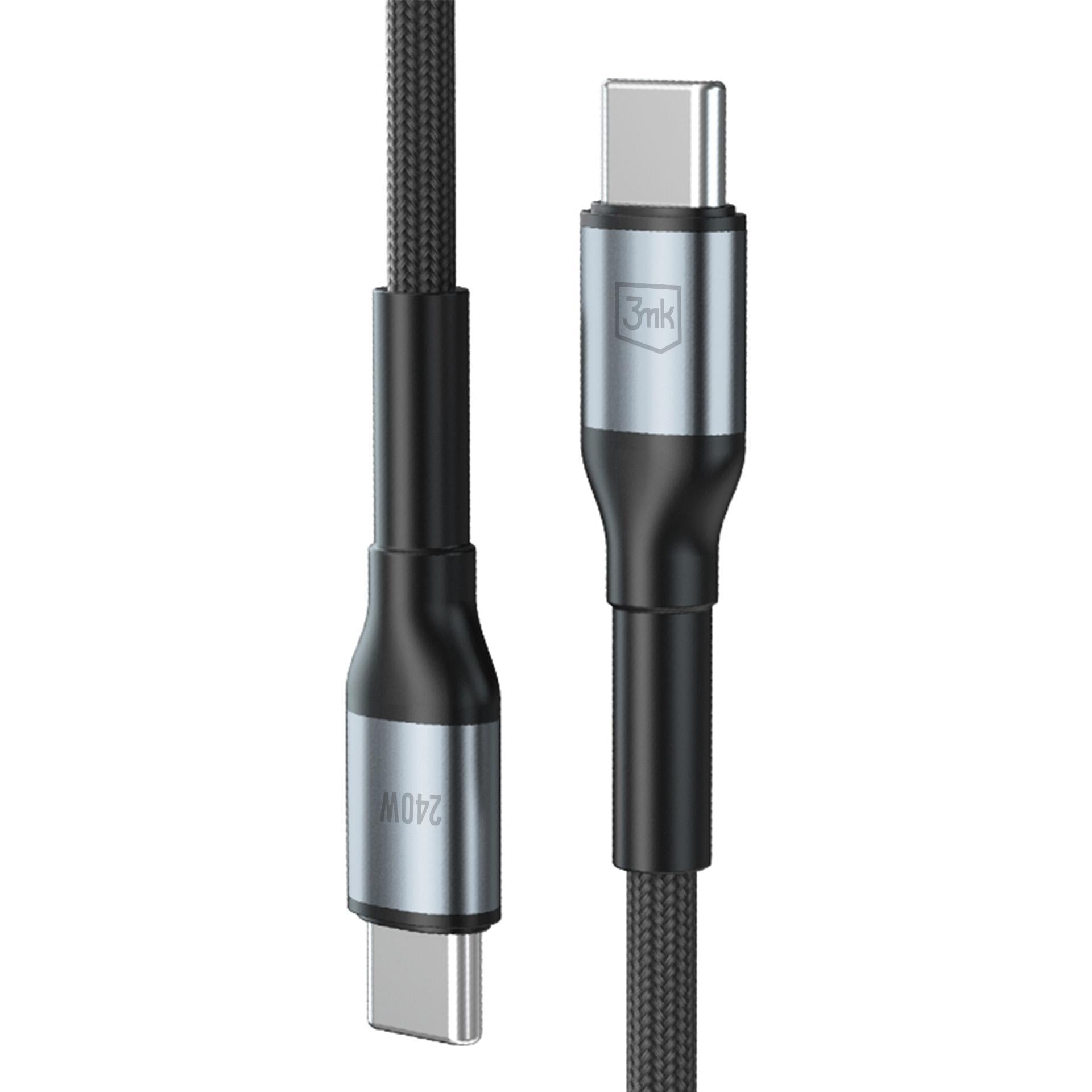 3mk Hyper Cable N-SERIES USB-C / USB-C 1m PD 3.0 QC 3.0 48V / 5A 240W - juoda