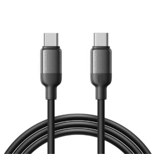 Joyroom S-A62 Lively Series 60W USB-C - USB-C kabelis 1,2 m - juoda