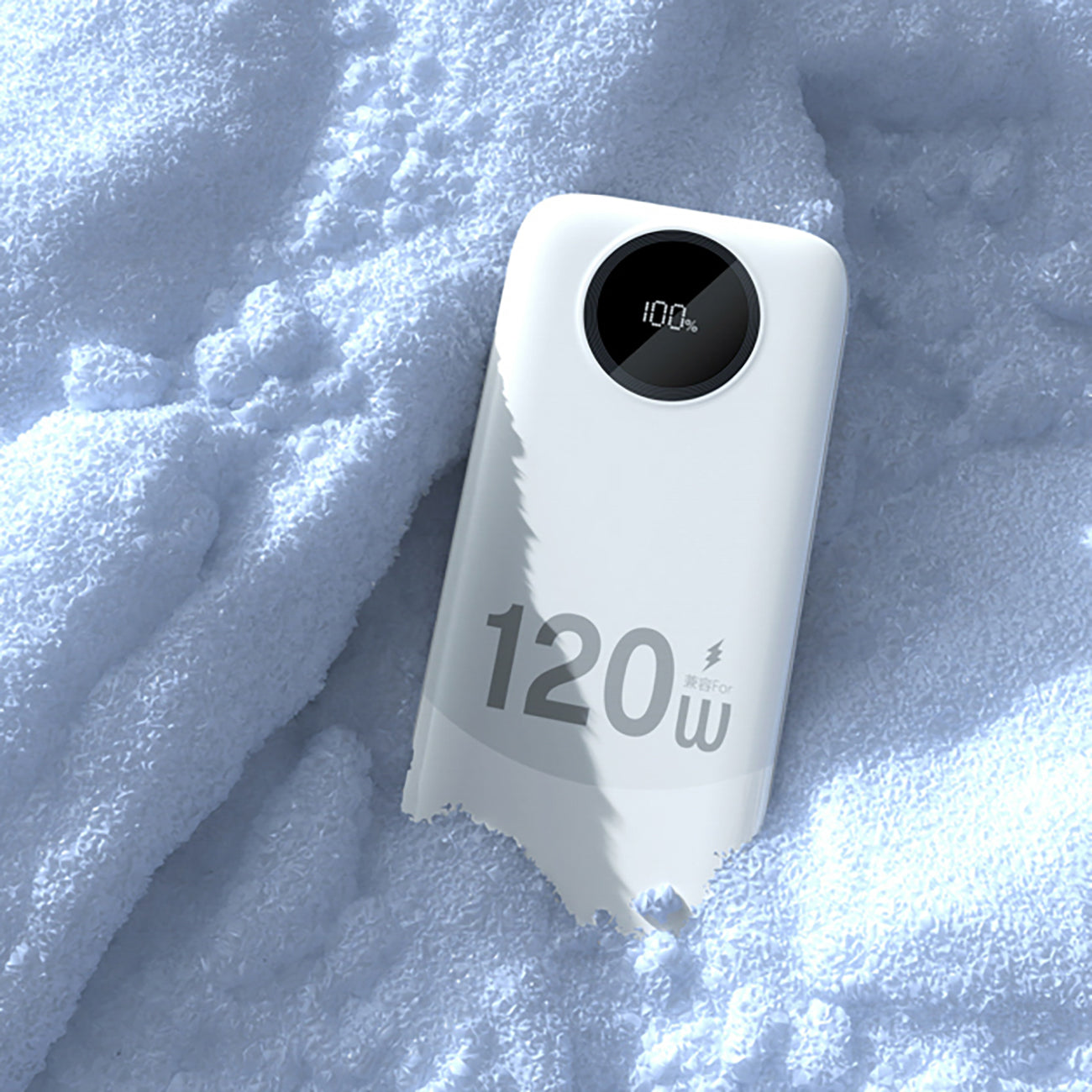 Dudao K13 10000mAh Powerbank su integruotu kabelu - Balta