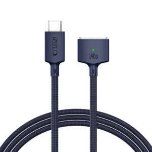 Tech-Protect MMC01 Ultraboost USB-C / USB-C MagSafe 3 140W 200cm Kabelis MacBook - Tamsiai mėlynas