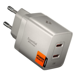 Tinklo įkroviklis Spigen Essential EE472EU-GAN 2 prievadai 47W - titano spalvos