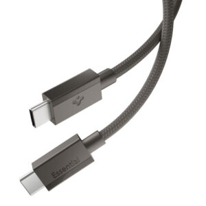 Spigen Essential EB6015CC USB-C 60W 150 cm Kabelis - Tamsiai pilkas
