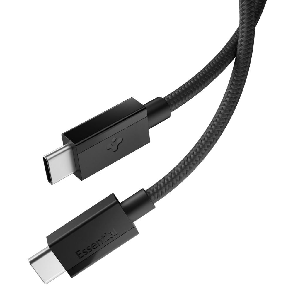 Laidas Spigen Essential EB6015CC USB-C 60W 150 cm - juodas