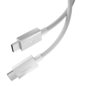 Laidas Spigen Essential EB6015CC USB-C 60W 150 cm - baltas