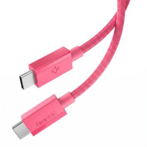 Laidas Spigen Essential EB6015CC USB-C 60W 100 cm - rožinis