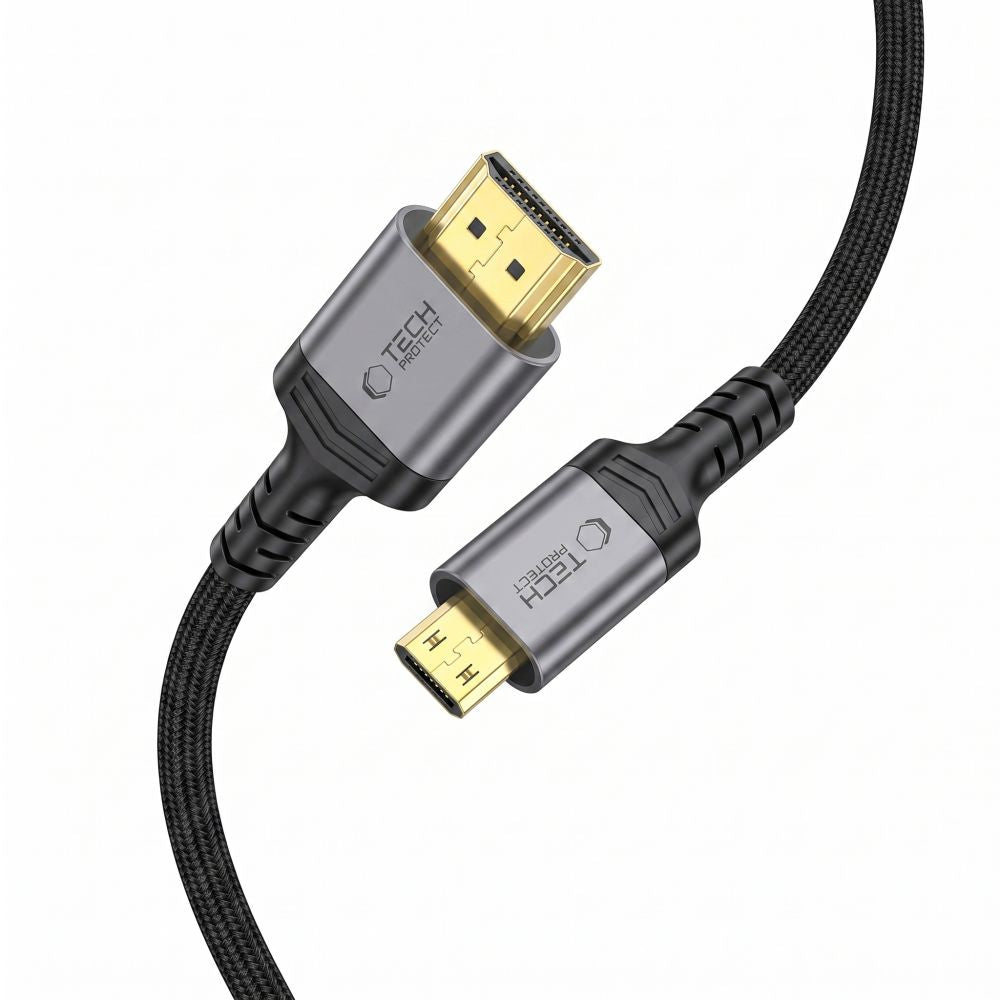 Tech-Protect UltraBoost Mini HDMI į HDMI 2.1 8K 60HZ kabelis 200 cm - juodas