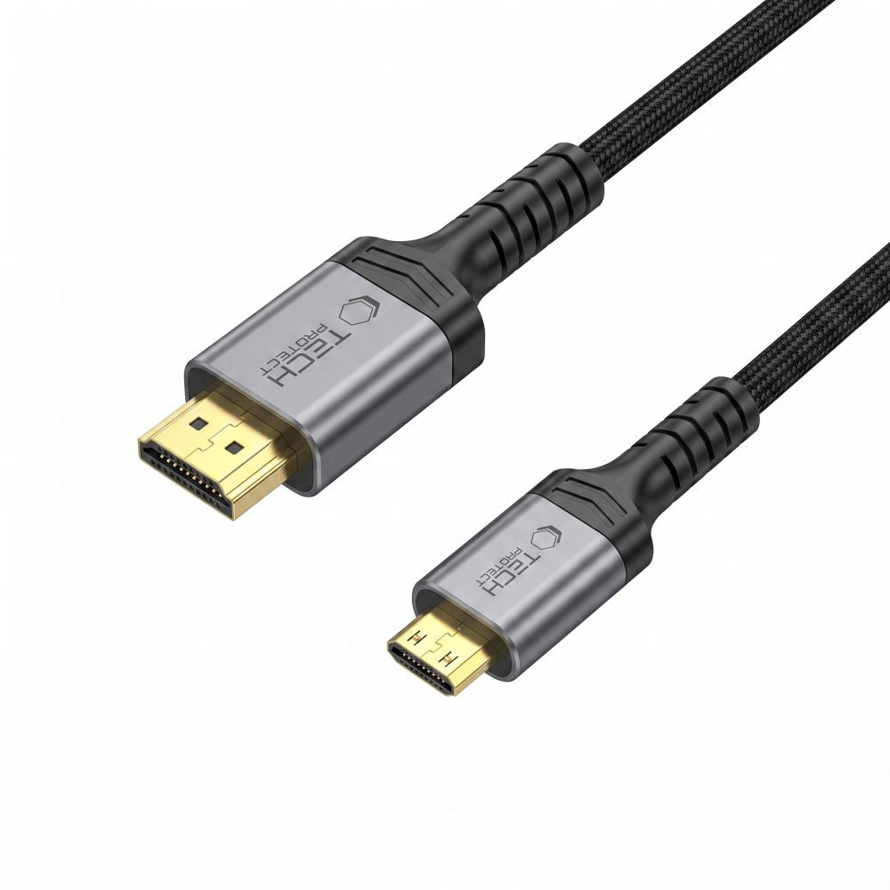 Tech-Protect UltraBoost Mini HDMI į HDMI 2.1 8K 60HZ kabelis 200 cm - juodas
