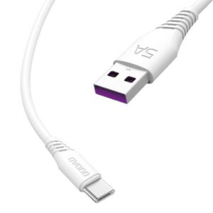 Dudao Laidas USB / USB Type C 5A 2m baltas (L2T 2m white)