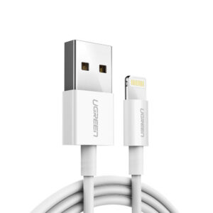Ugreen US155 20728 USB-A / Lightning MFi 2.4A laidas 1m - baltas