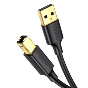 Ugreen USB Type B spausdintuvo laidas (vyriškasis) - USB 2.0 (vyriškasis) 480 Mbps 1,5 m juodas (US135 10350)
