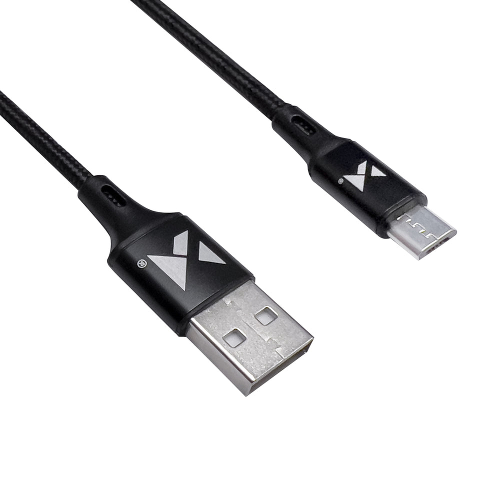Wozinsky laidas USB - microUSB 2,4A 1m juodas (WUC-M1B)