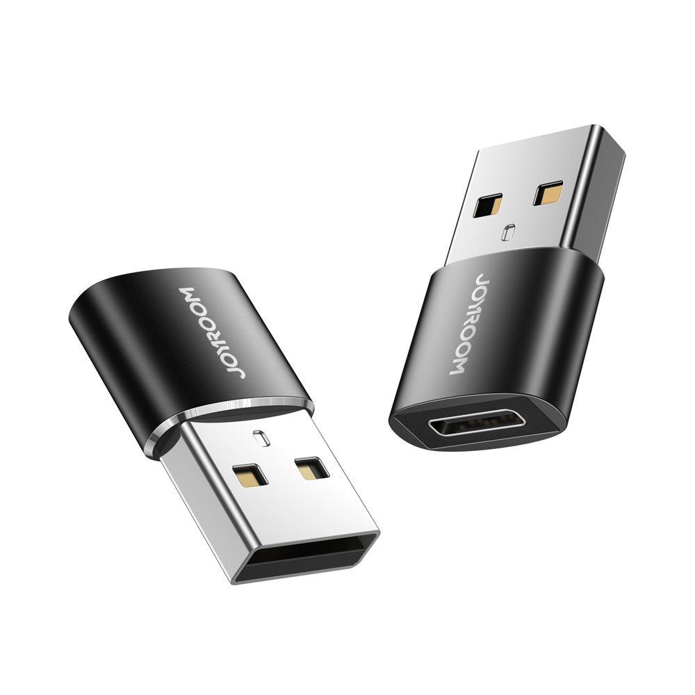 Joyroom adapteris iš USB Type C (female) į USB (male) 2 vnt. juodas (S-H152 Black)